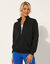 Veste zippée molleton (noir)