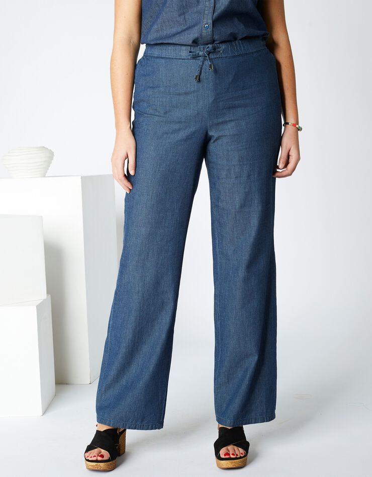 Jean large, denim léger (brut) Jean large, denim léger (brut)