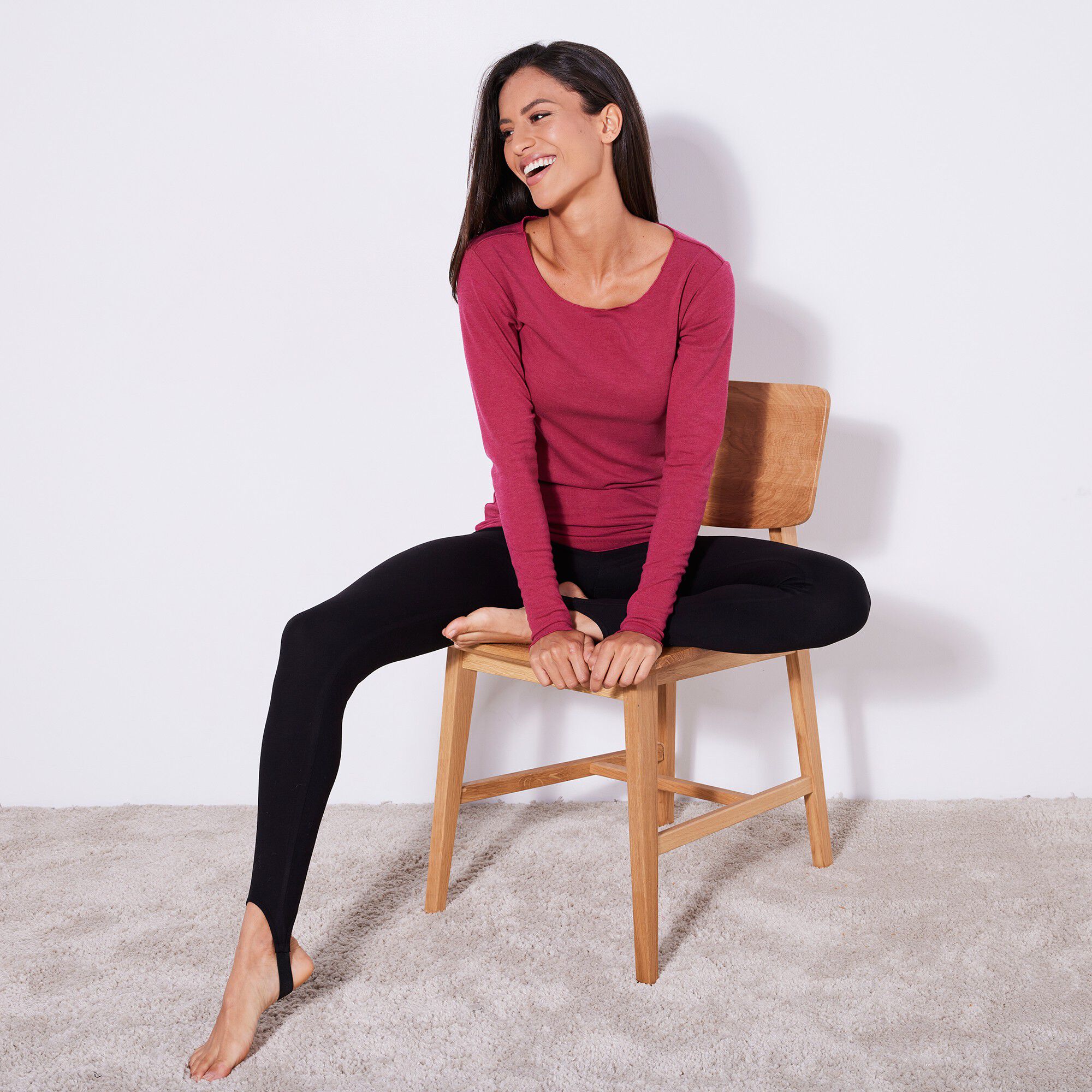 T-shirt Athleta Girl Comeback – Gris Briar – Manches Longues – Taille M 8-10 – Neuf Sans Étiquette