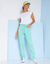 Pantalon jogging, molleton gratté (vert d'eau)