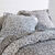 Linge de lit Héritage flanelle à motifs volutes (gris)
