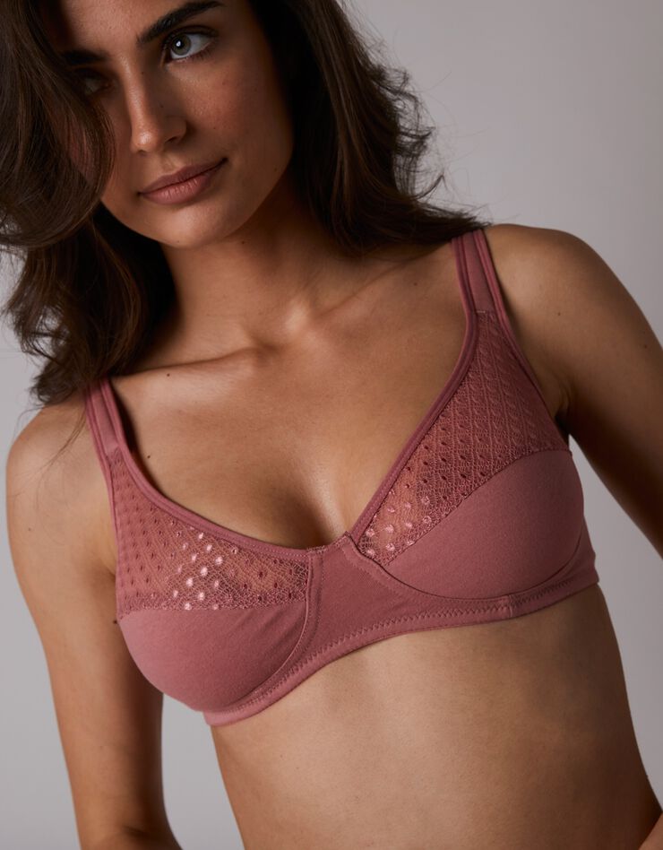 Soutien-gorge forme emboîtante Tropea sans armatures - lot de 2 (grenadine + noir) Soutien-gorge forme emboîtante Tropea sans armatures - lot de 2 (grenadine + noir)