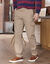 Pantalon battle en toile coton (sable)