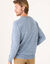 Pull coton moulin&eacute; col rond  (bleu moulin&eacute;)