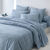 Linge de lit Charly - coton 52 fils/cm&sup2; (bleu)
