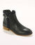 Boots plates en cuir (marine)