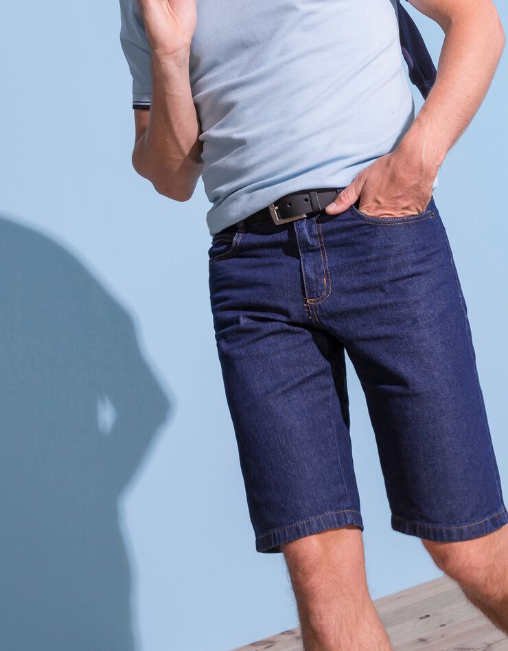 Bermuda jean extensible grand confort (stone) Bermuda jean extensible grand confort (stone)