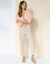 Pantalon 7/8ème cargo, twill stretch (beige)