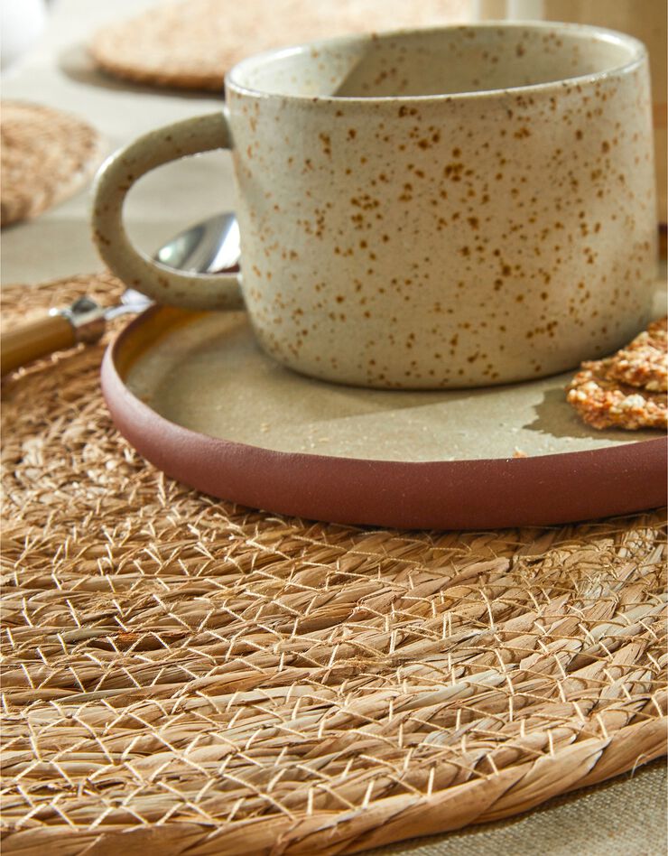 Set de table rond jute natuel - lot de 4 (naturel) Set de table rond jute natuel - lot de 4 (naturel)