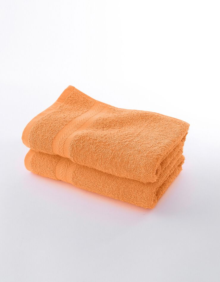 Eponge unie 420 g/m2 confort moelleux (abricot)