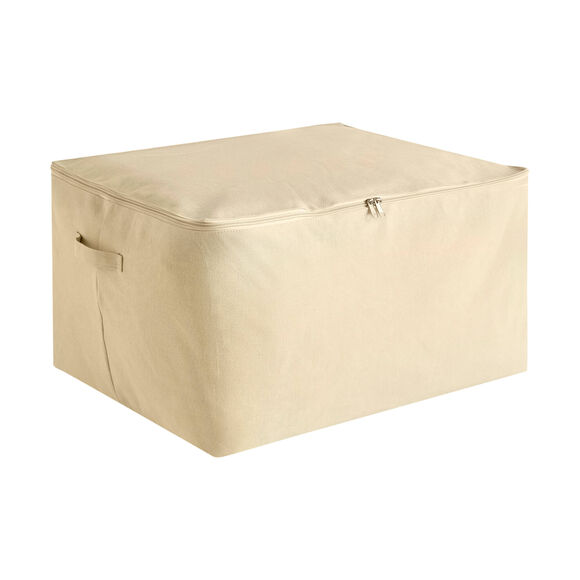 Housse de rangement zipp&eacute;e taille L beige  (beige)