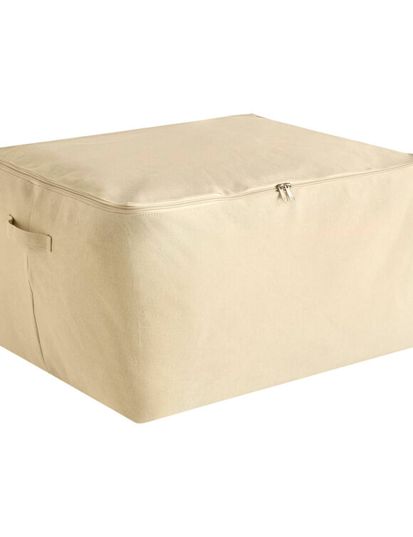 Housse de rangement zipp&eacute;e taille L beige  (beige)