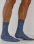 Mi-chaussettes fil d'Ecosse effet massant - lot de 2 paires (bleu)