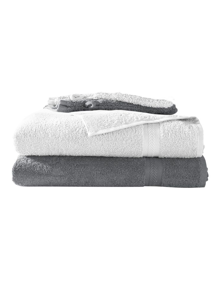 Éponges unies - Lots (blanc + gris)