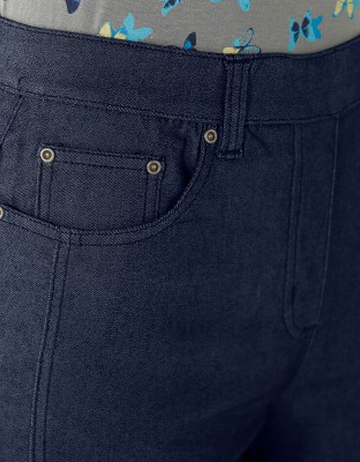 Pantalon stretch coutures affinantes (marine) Pantalon stretch coutures affinantes (marine)