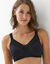 Soutien-gorge grand maintien en coton stretch - sans armatures (noir)