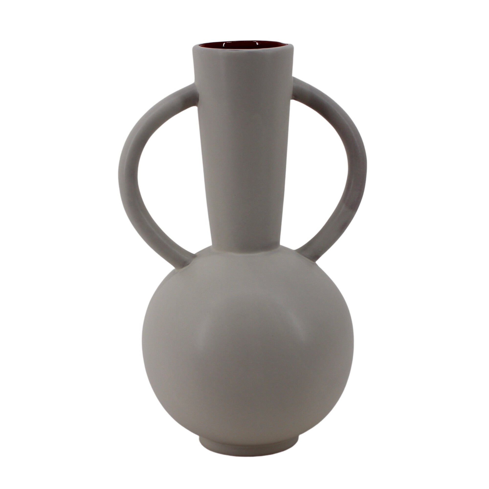 Vase en céramique grise par Ingrid Atterberg, Suède années 1950