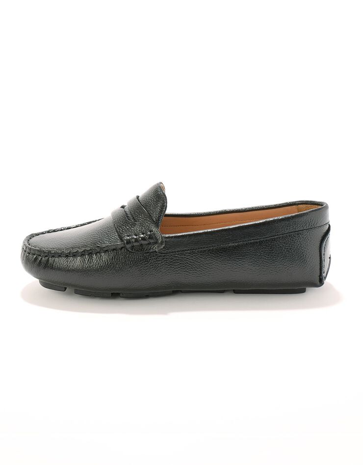 Mocassins en cuir grainé (noir) Mocassins en cuir grainé (noir)