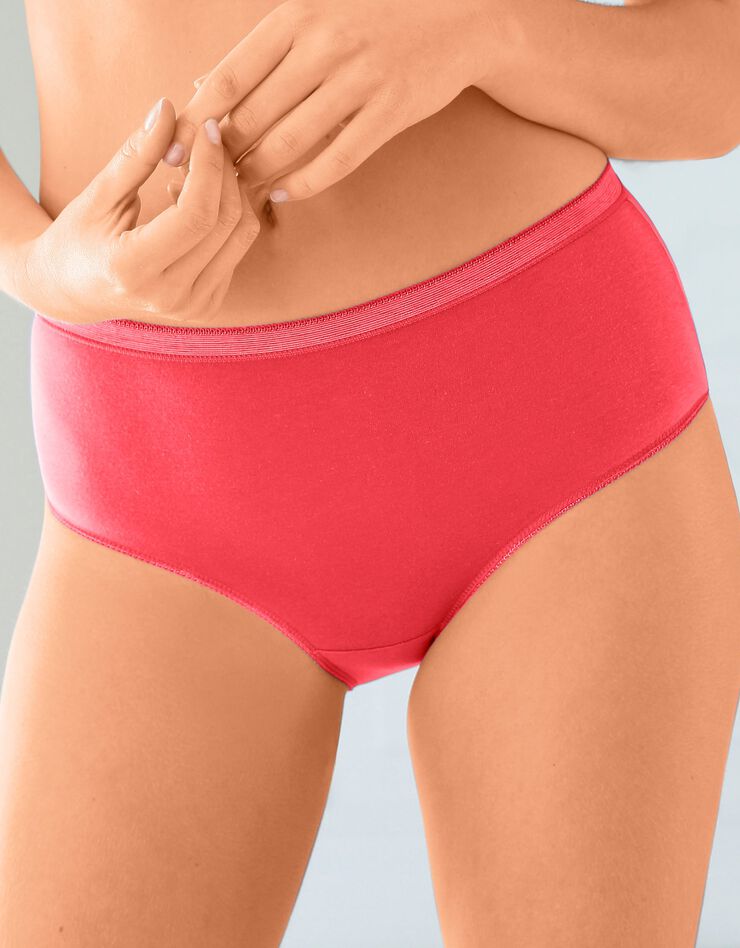 Culotte maxi basique - lot de 3 (corail + bleu + mauve)