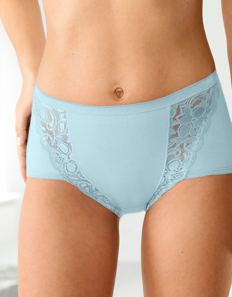 Culotte super maxi dentelle - lot de 3 (ciel + marine + ivoire) Culotte super maxi dentelle - lot de 3 (ciel + marine + ivoire)