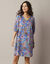 Robe housse imprimé floral (bleu)