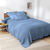 Couverture climatisante nid d'abeille 350 g/m² (bleu jean)