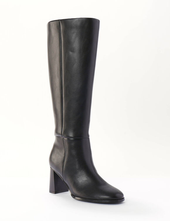 Bottes hautes &agrave; talon (noir)
