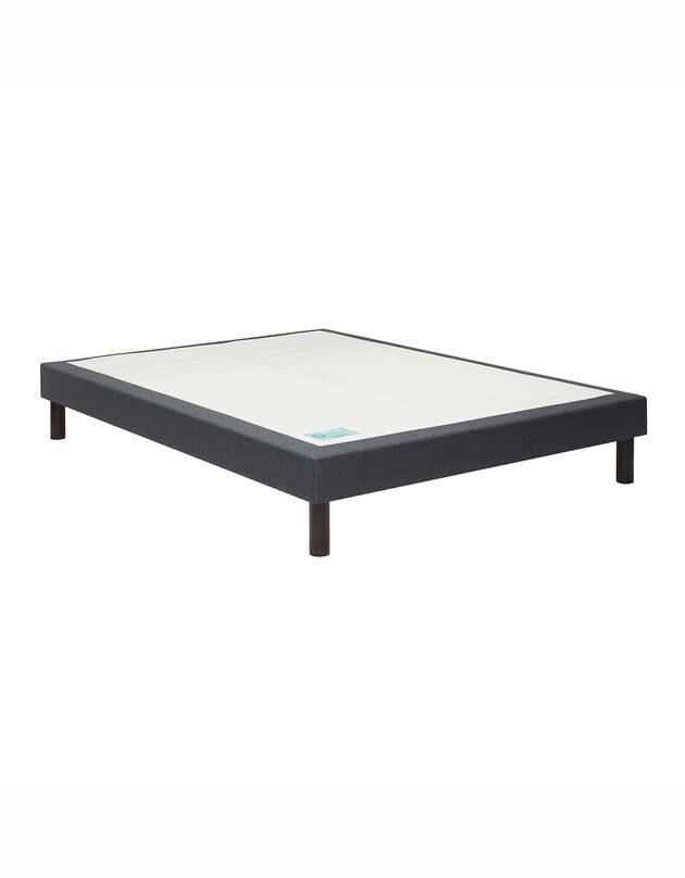 Sommier tapissier lattes confort Médium Mérinos (gris anthracite)