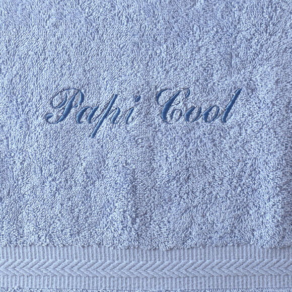 Collection serviettes de bain personnalisables confort moelleux (bleuet)