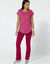 T-shirt manches courtes imprimé (framboise)