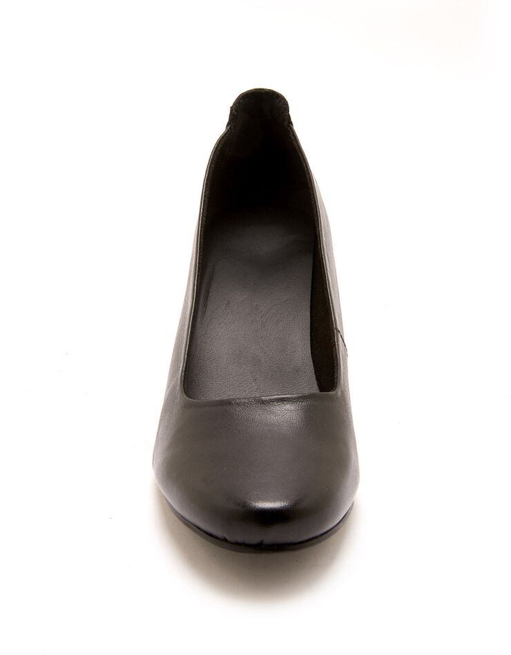 Escarpins largeur confort en cuir - noir (noir) Escarpins largeur confort en cuir - noir (noir)