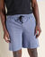 Bermuda en piqué de coton (bleu jean)