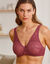 Soutien-gorge dentelle stretch forme corbeille Orellana - avec armatures cachées (prune)