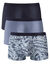 Boxer fantaisie coton stretch - lot de 3  (bleu)