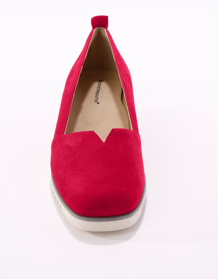 Ballerines compensées en cuir - rouge (rouge) Ballerines compensées en cuir - rouge (rouge)