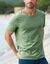 T-shirt col rond manches courtes - lot de 3 (corail + vert sauge + kaki)