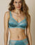 Soutien-gorge maille satinée et dentelle Salford sans armatures - lot de 2 (lagon + émeraude)