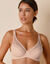 Soutien-gorge forme minimiseur en microfibre et tulle Paia, avec armatures (poudre)