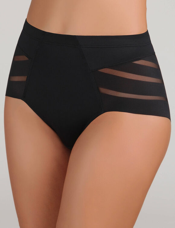 Culotte taille haute ventre plat Diams' Control (noir)
