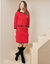 Robe bicolore, maille milano (rouge / noir)