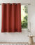 Rideau isolant uni envers polaire finition oeillets (terracotta)