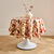 Nappe toile cir&eacute;e imprim&eacute; feuillage (terracotta)