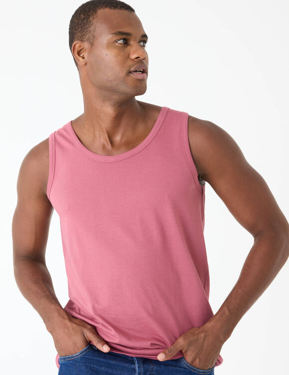 D&eacute;bardeur uni col rond - lot de 3  (rose fonc&eacute; + rose clair + beige)