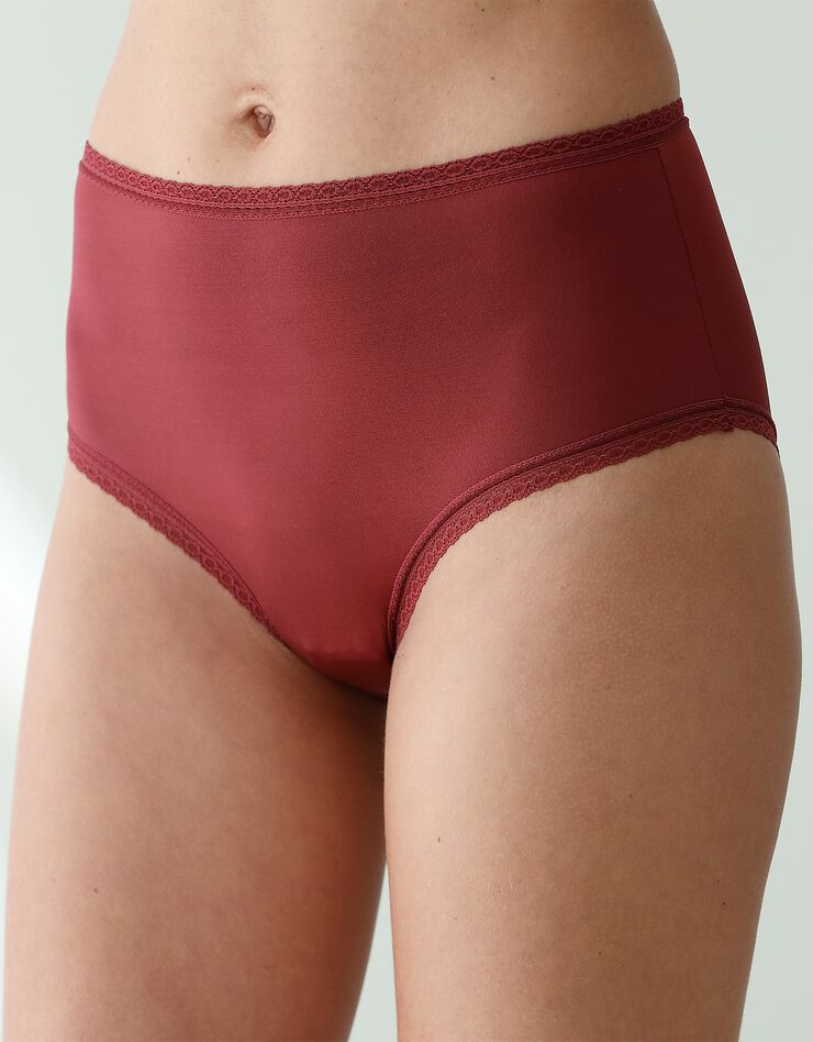 Culotte microfibre forme maxi – lot de 3 (grenat + nude + noir) Culotte microfibre forme maxi – lot de 3 (grenat + nude + noir)