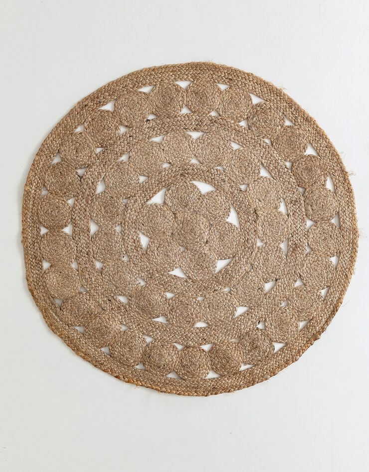 Tapis rond en jute (jute)