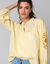 Blouse ample manches 7/8&egrave; brod&eacute;es (jaune)