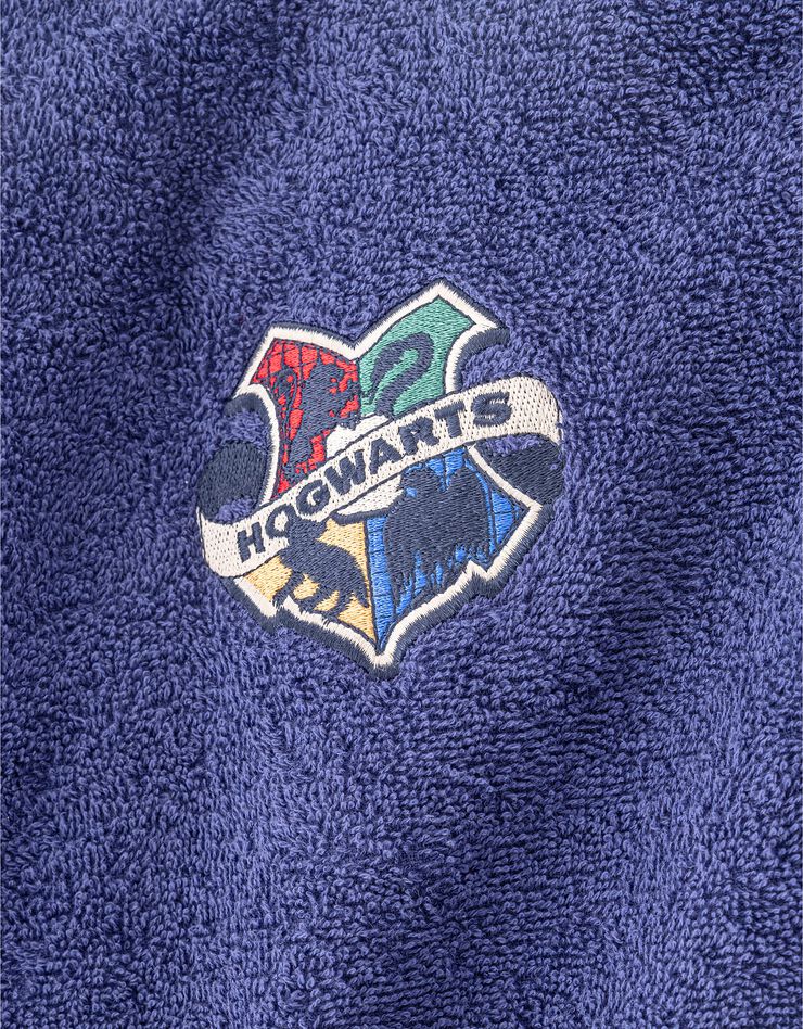 Peignoir de bain enfant Harry Potter® col capuche (bleu)