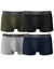 Boxer Basic Coton - lot de 4 (noir + gris + vert) Boxer Basic Coton - lot de 4 (noir + gris + vert)