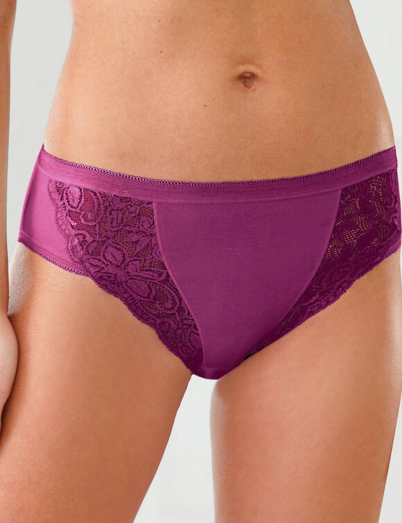 Culotte midi dentelle - lot de 3 (fruité)