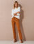 Pantalon droit, velours côtelé (miel)
